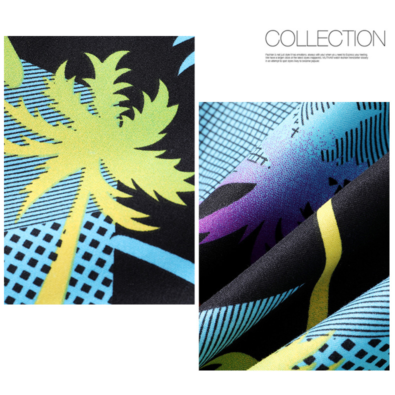 Thermal sublimation wear resistant men’s beach pants blend casual shorts