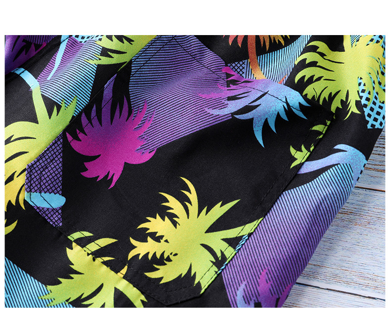 Thermal sublimation wear resistant men’s beach pants blend casual shorts
