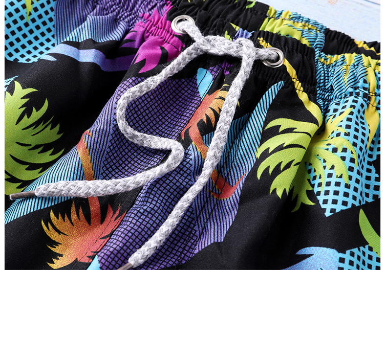 Thermal sublimation wear resistant men’s beach pants blend casual shorts