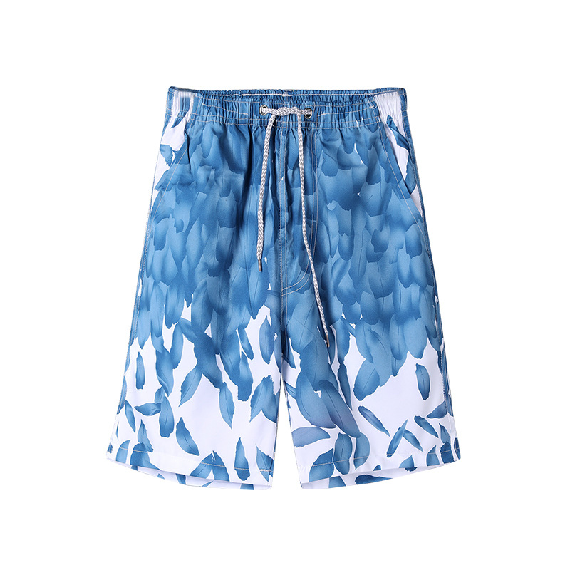 Thermal sublimation wear resistant men’s beach pants blend casual shorts