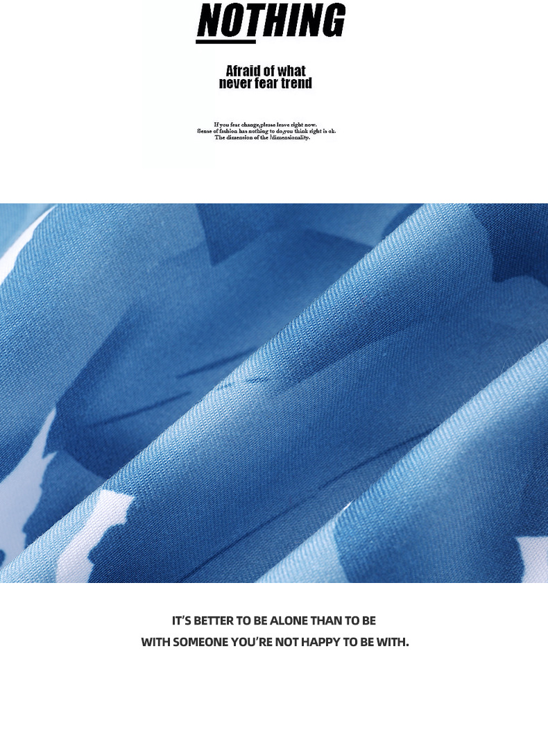 Thermal sublimation wear resistant men’s beach pants blend casual shorts