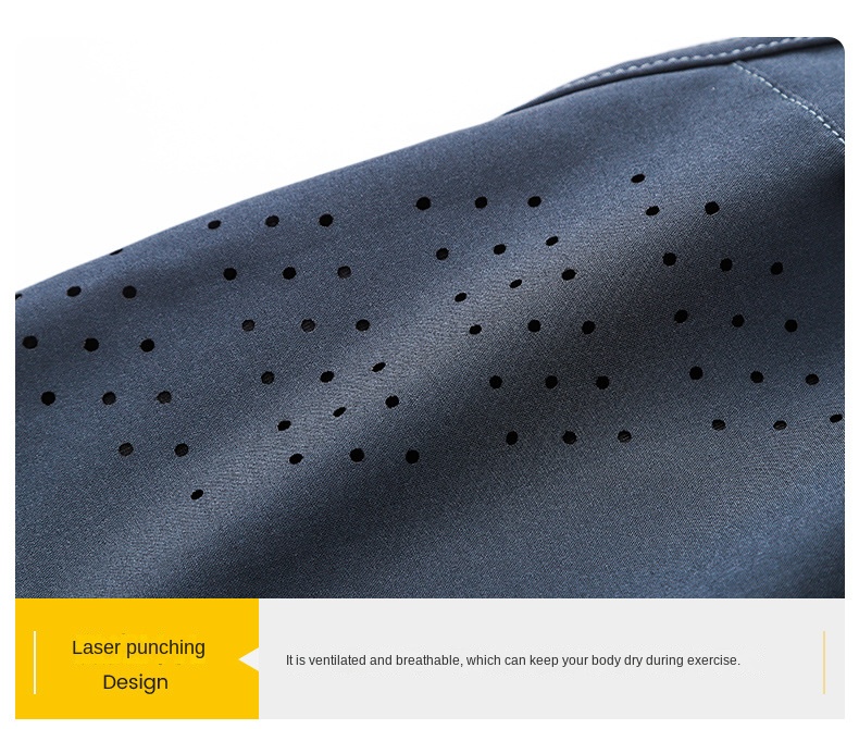 Three-quarter quick-drying double-layer gym shorts with anti-slip lining