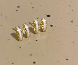 925 silver needle pearl earrings