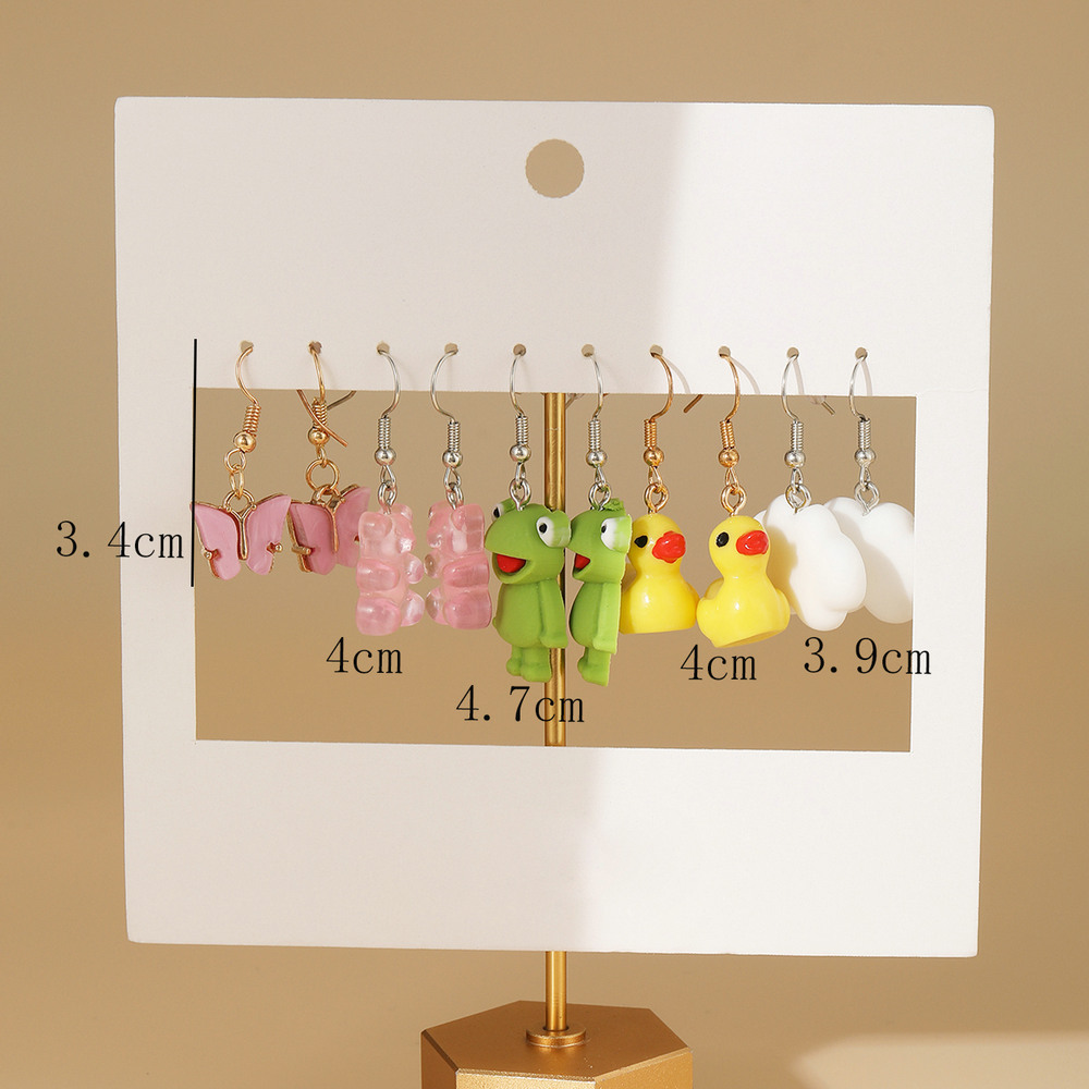 Creative butterfly Cloud Duckling Earrings pendant