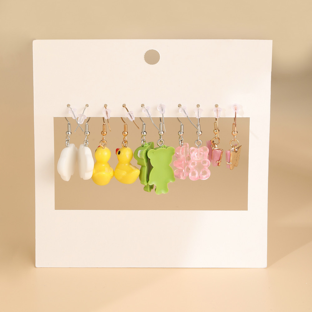 Creative butterfly Cloud Duckling Earrings pendant