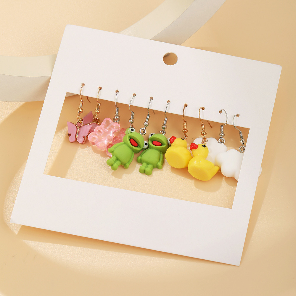 Creative butterfly Cloud Duckling Earrings pendant