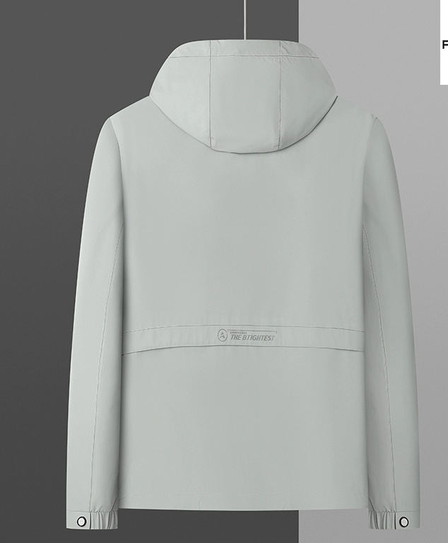 Double-sided hooded jacket for men