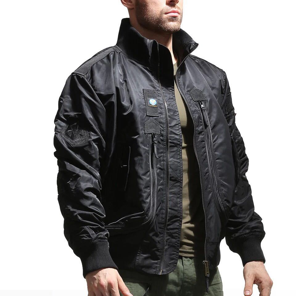 Flight jacket Fallwinter men’s baseball jacket short
