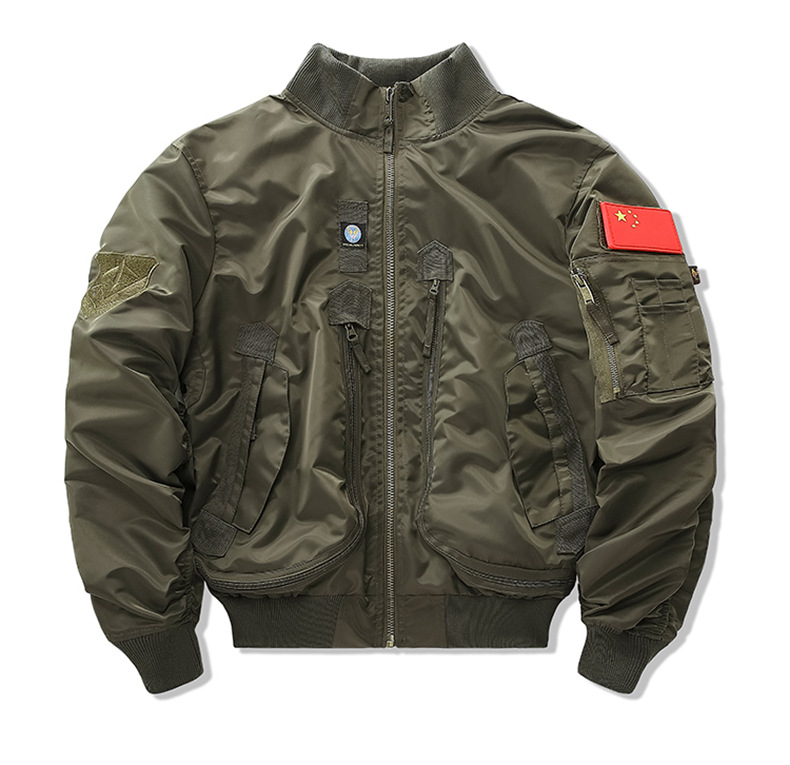 Flight jacket Fallwinter men’s baseball jacket short