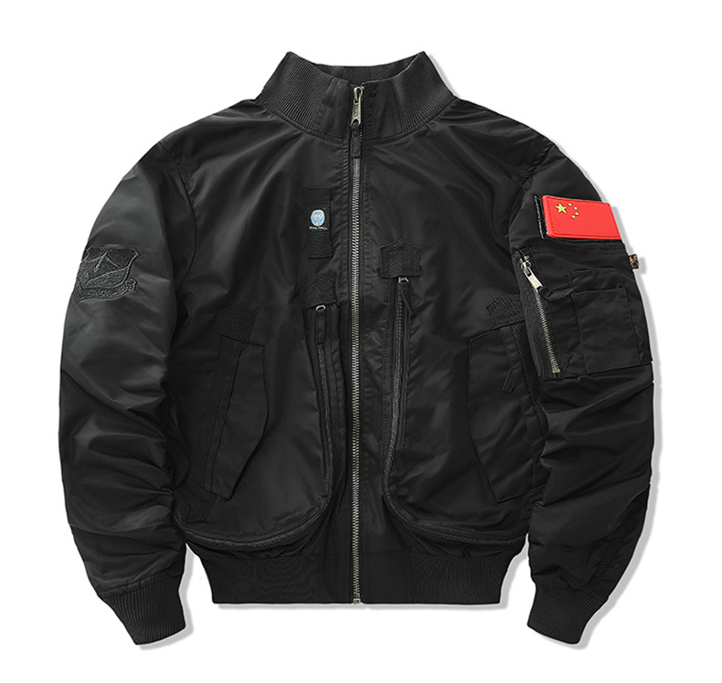 Flight jacket Fallwinter men’s baseball jacket short