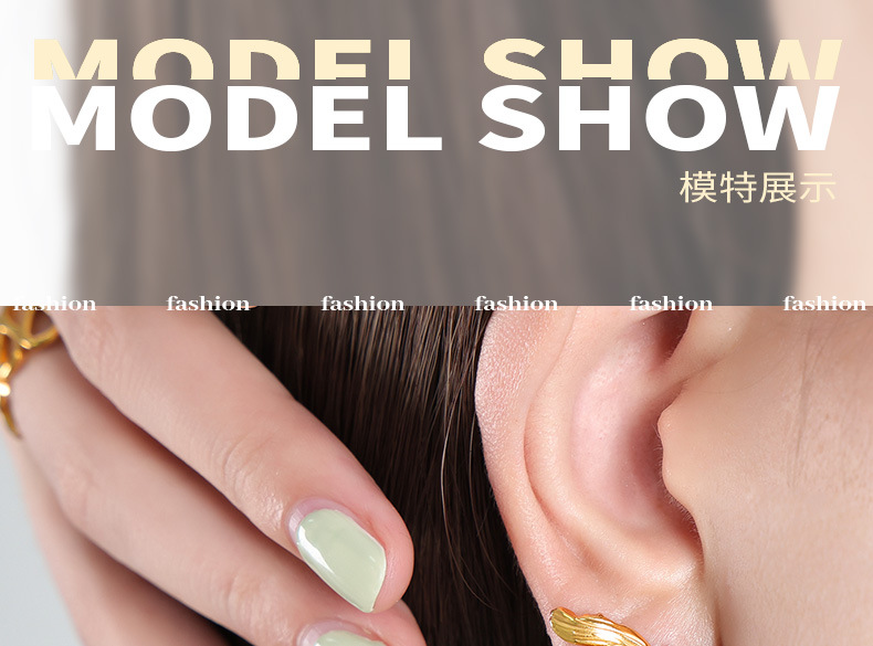 French retro gold flower earrings asymmetrical design