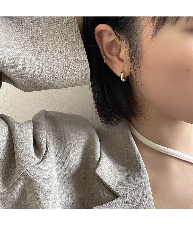 New Chinese earrings 925 silver needle earrings