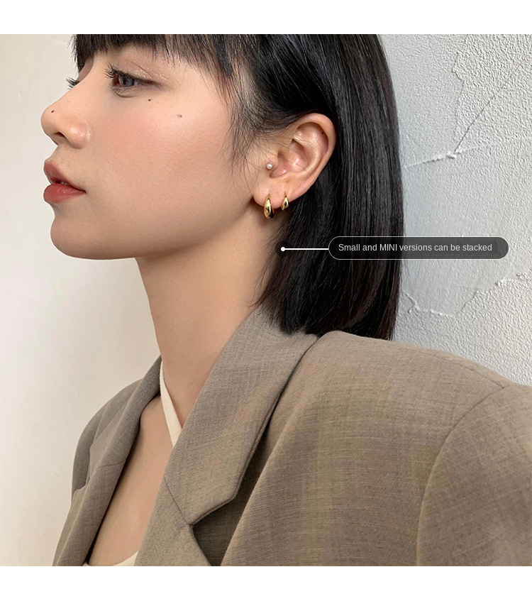 New Chinese earrings 925 silver needle earrings