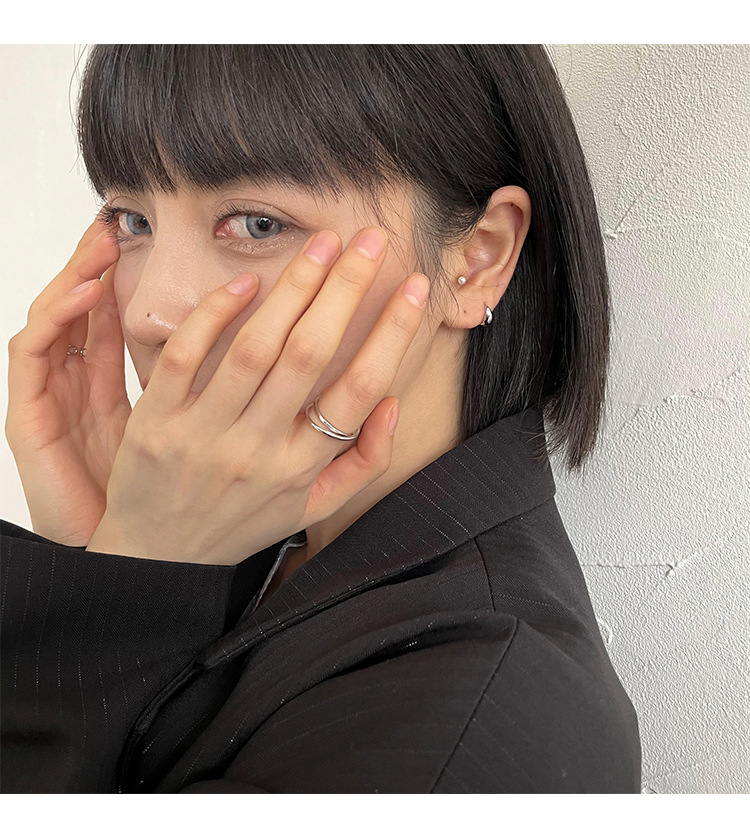 New Chinese earrings 925 silver needle earrings