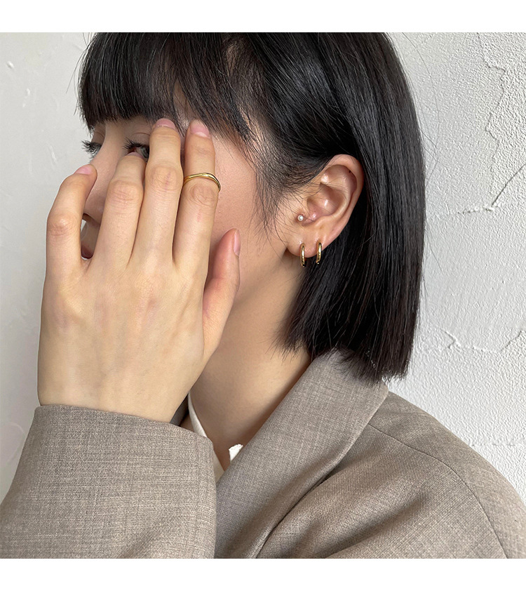 New Chinese earrings 925 silver needle earrings