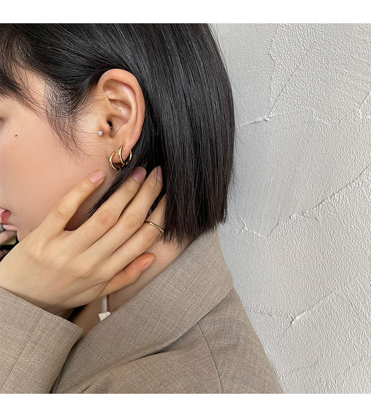 New Chinese earrings 925 silver needle earrings