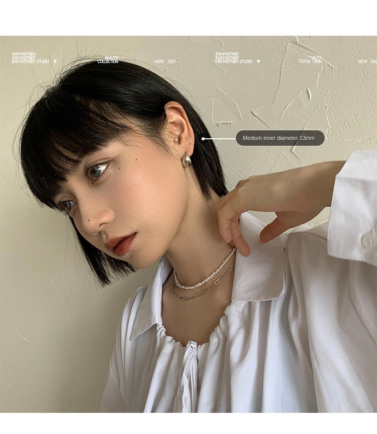 New Chinese earrings 925 silver needle earrings