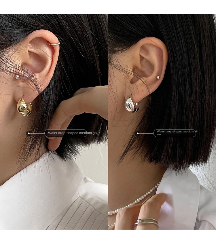 New Chinese earrings 925 silver needle earrings