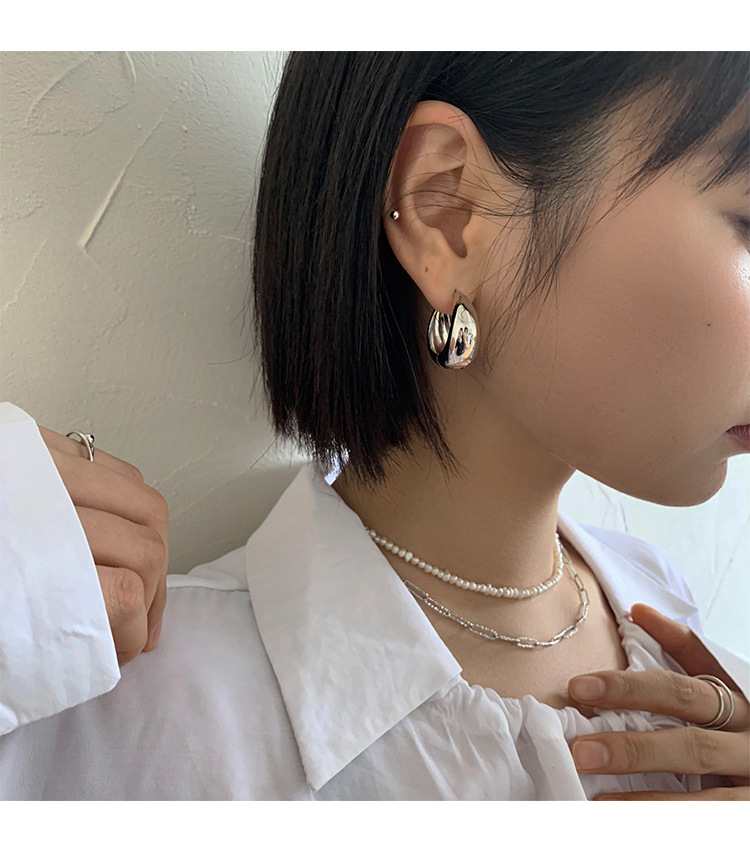 New Chinese earrings 925 silver needle earrings