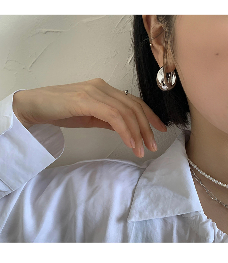 New Chinese earrings 925 silver needle earrings