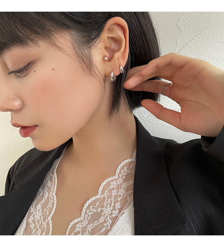 New Chinese earrings 925 silver needle earrings