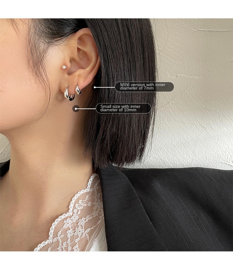 New Chinese earrings 925 silver needle earrings