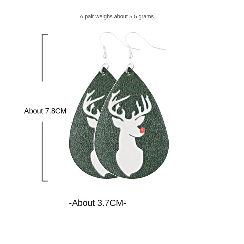 New leather earrings for Christmas