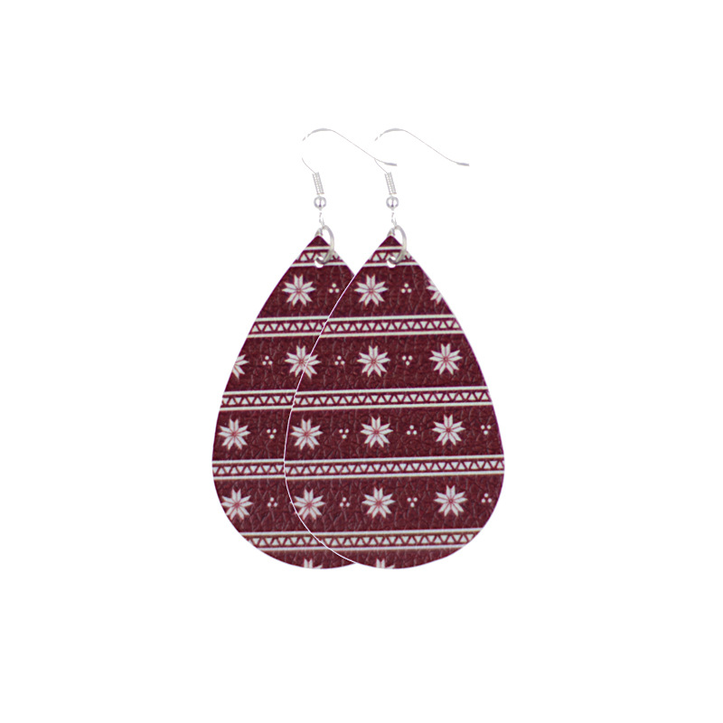 New leather earrings for Christmas