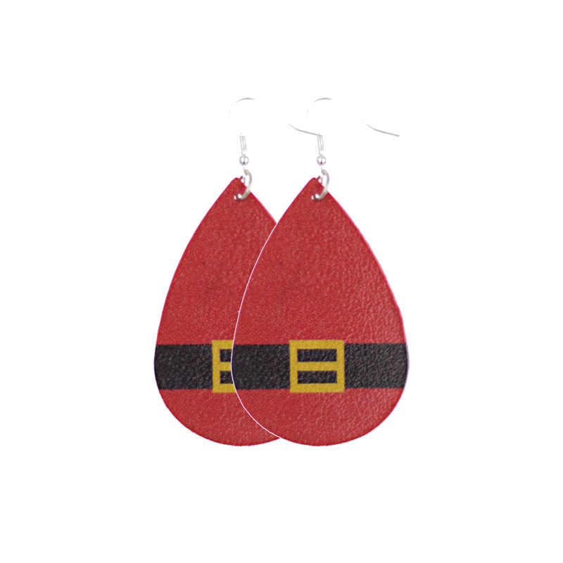 New leather earrings for Christmas