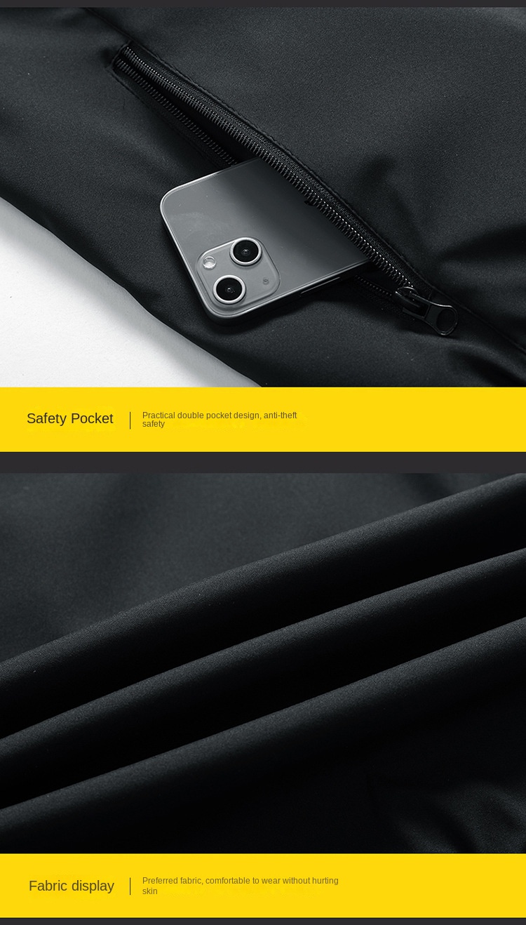 New men’s jacket stand collar solid color plus-size casual coat