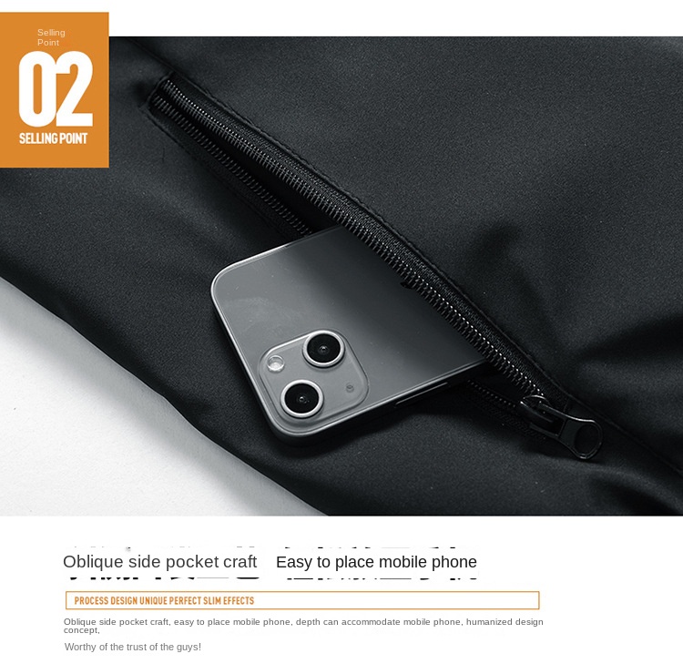 New men’s jacket stand collar solid color plus-size casual coat