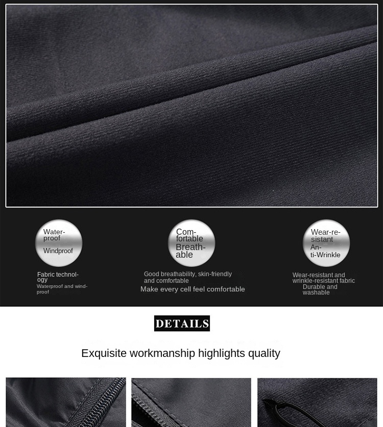 New outdoor casual men’s hardshell jacket thin breathable jacket