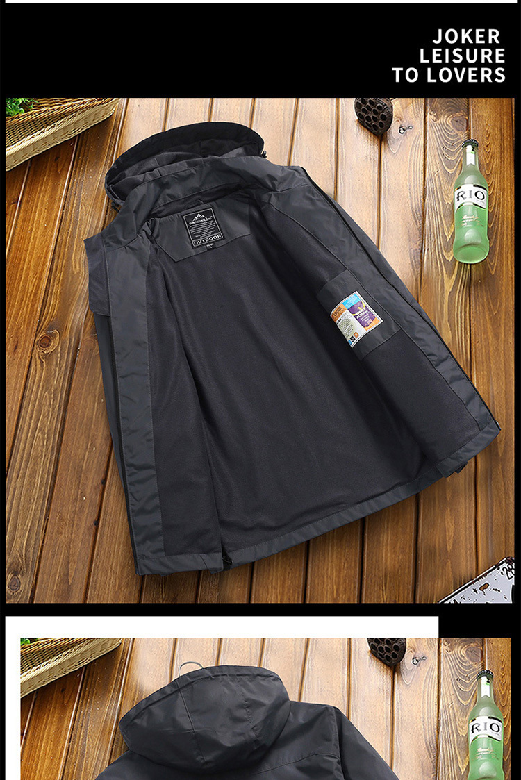 New outdoor casual men’s hardshell jacket thin breathable jacket