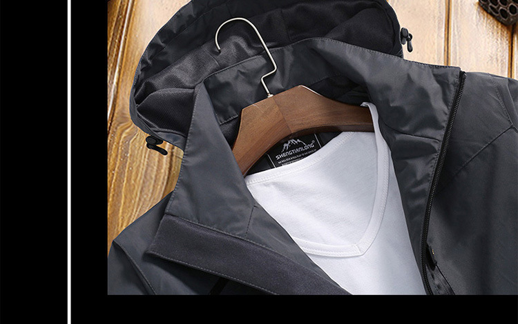 New outdoor casual men’s hardshell jacket thin breathable jacket