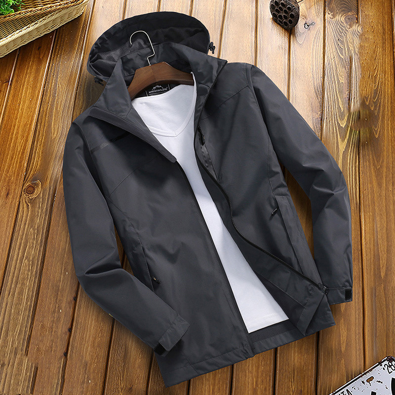 New outdoor casual men’s hardshell jacket thin breathable jacket