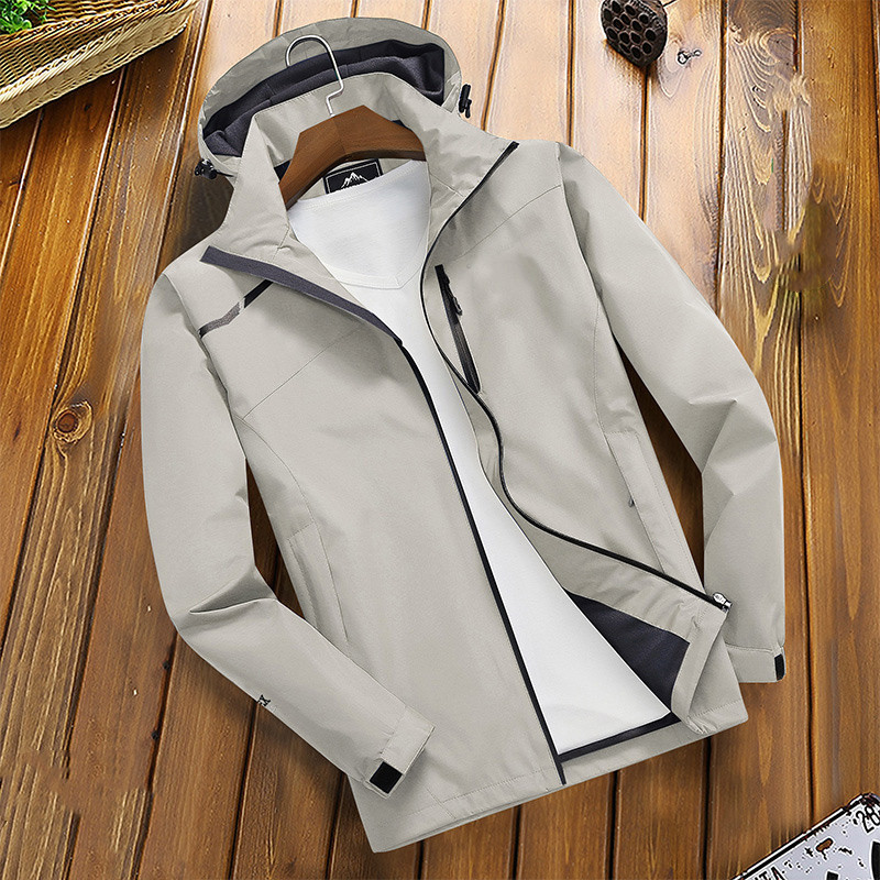 New outdoor casual men’s hardshell jacket thin breathable jacket