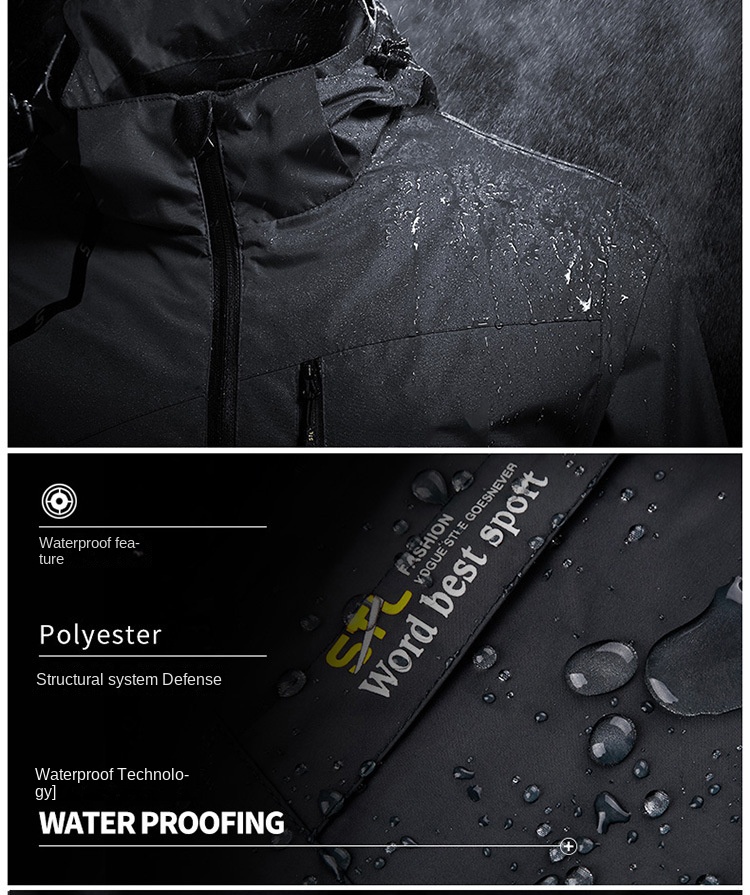 New outdoor casual men’s hardshell jacket thin breathable jacket