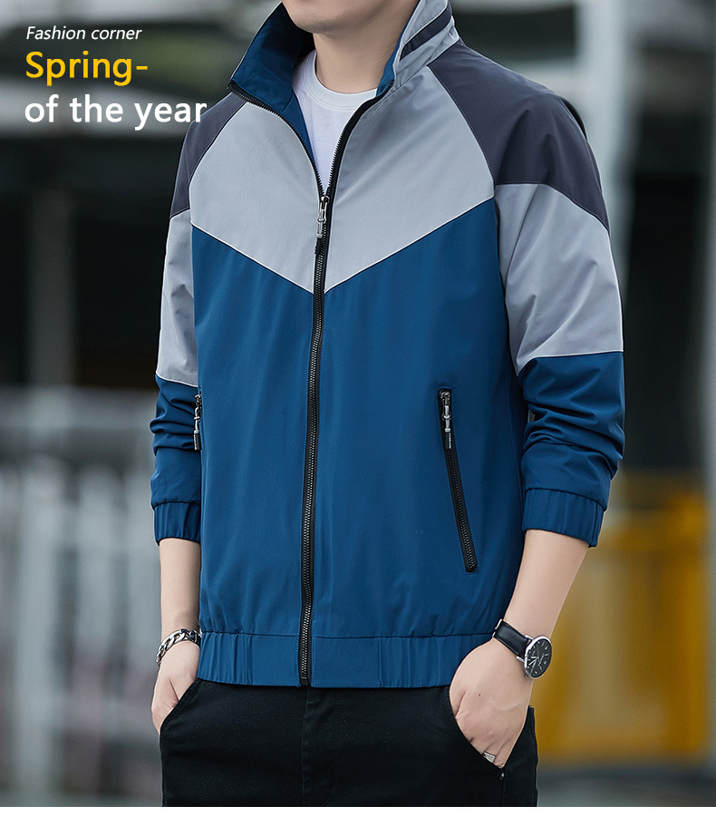 New thin color matching casual blazer