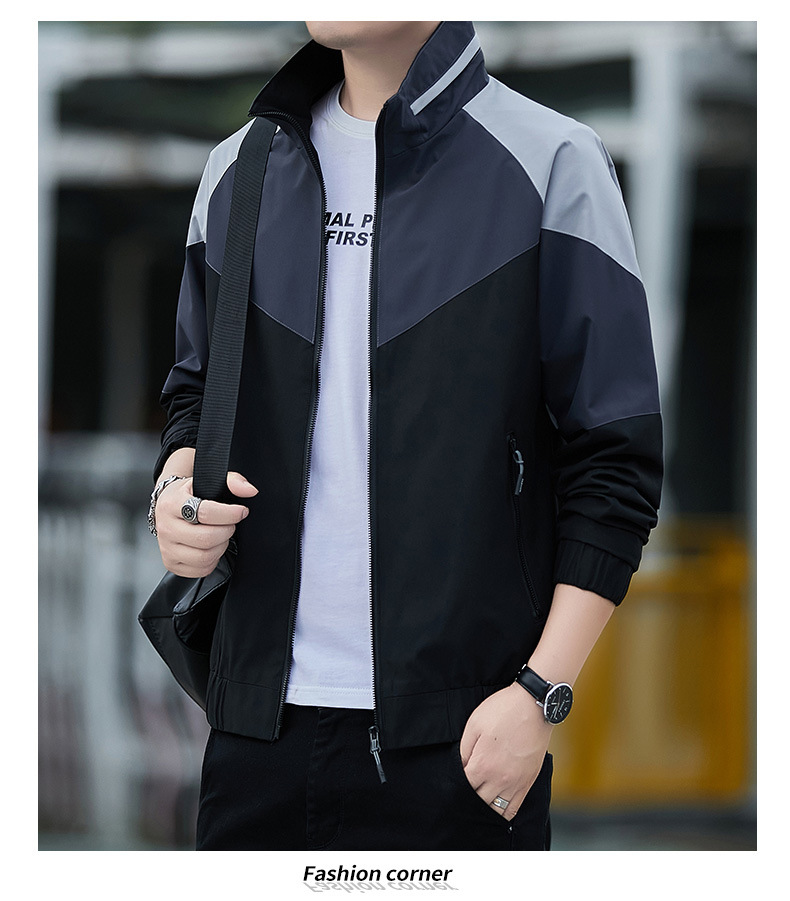 New thin color matching casual blazer