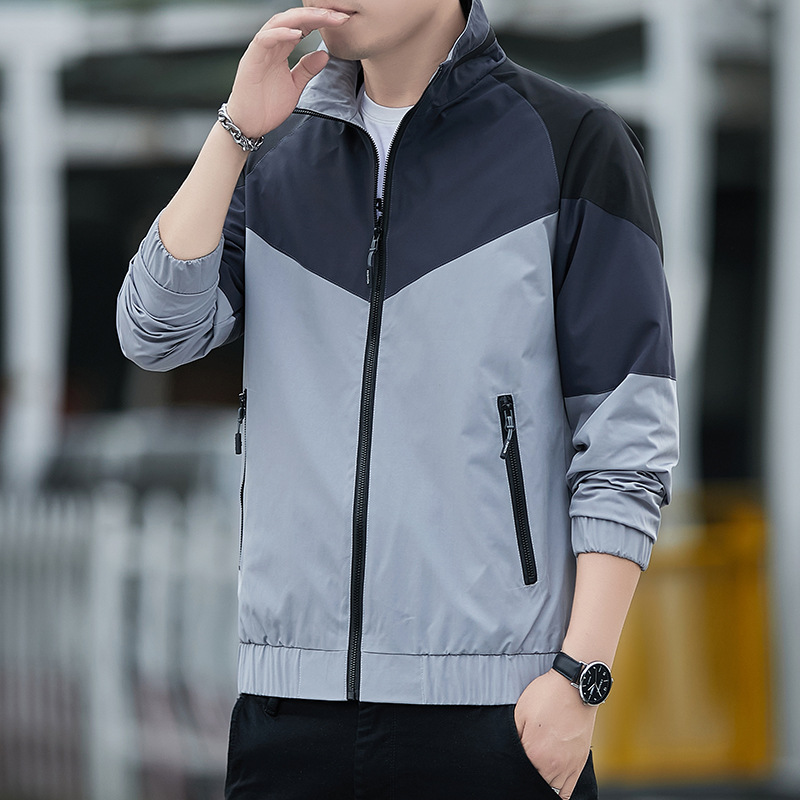 New thin color matching casual blazer