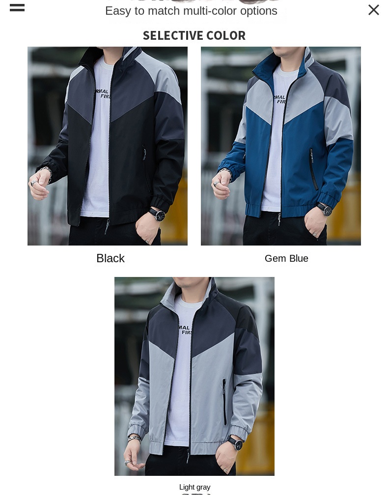 New thin color matching casual blazer