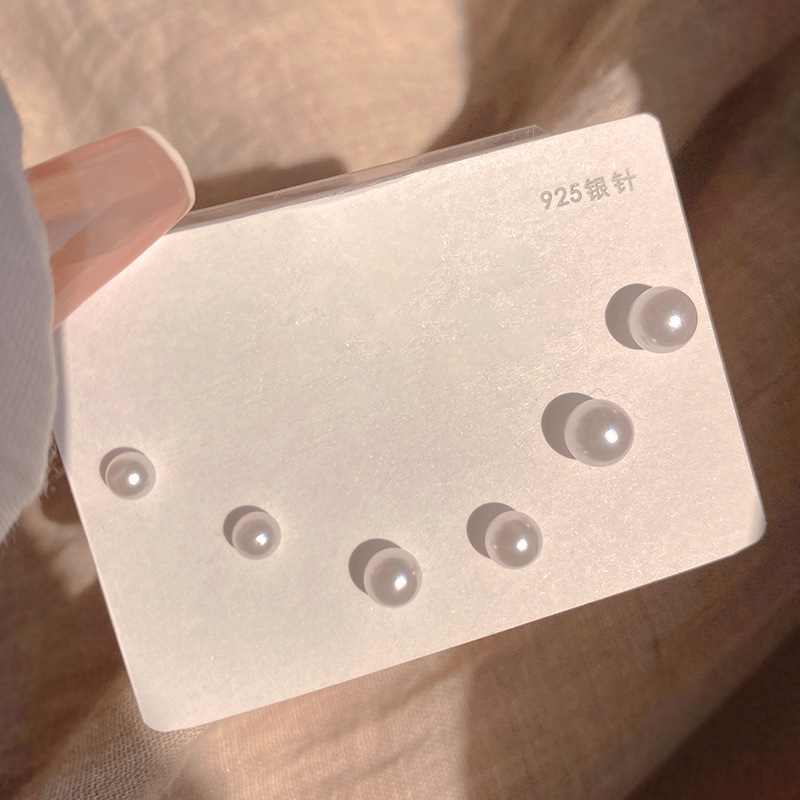 One week compact stud set with premium earrings