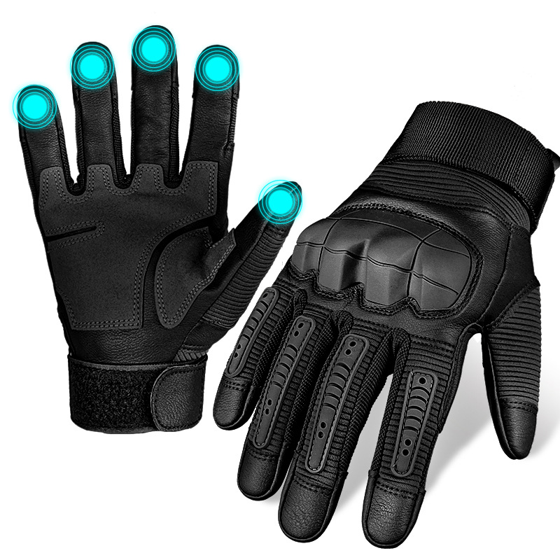 Outdoor mountaineering non-slip touch screen motorcycle riding gloves
