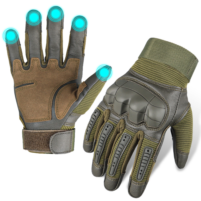 Outdoor mountaineering non-slip touch screen motorcycle riding gloves