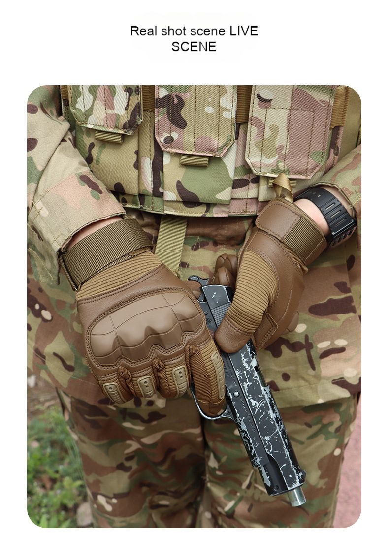 Outdoor mountaineering non-slip touch screen motorcycle riding gloves