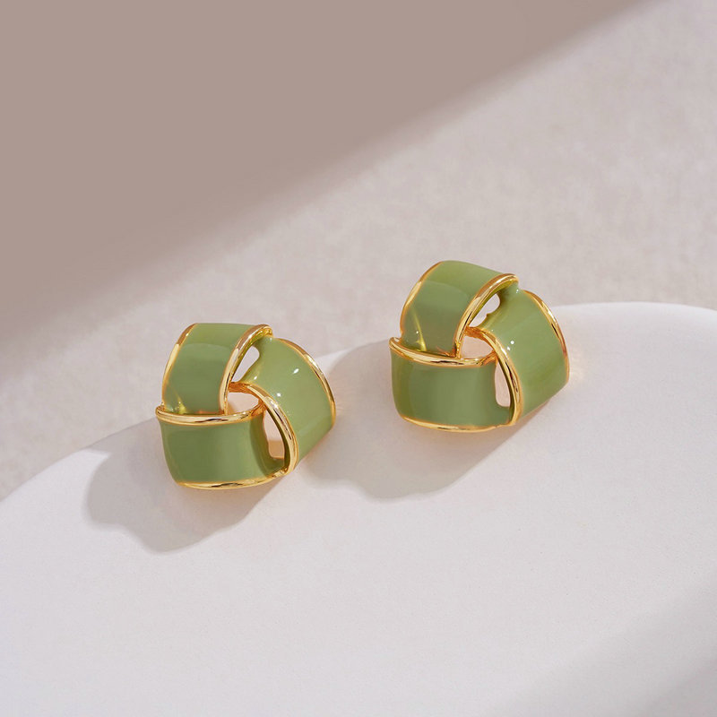 S925 Silver Needle French sweet maiden flower forest earrings