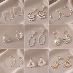 S925 Silver Needle French sweet maiden flower forest earrings