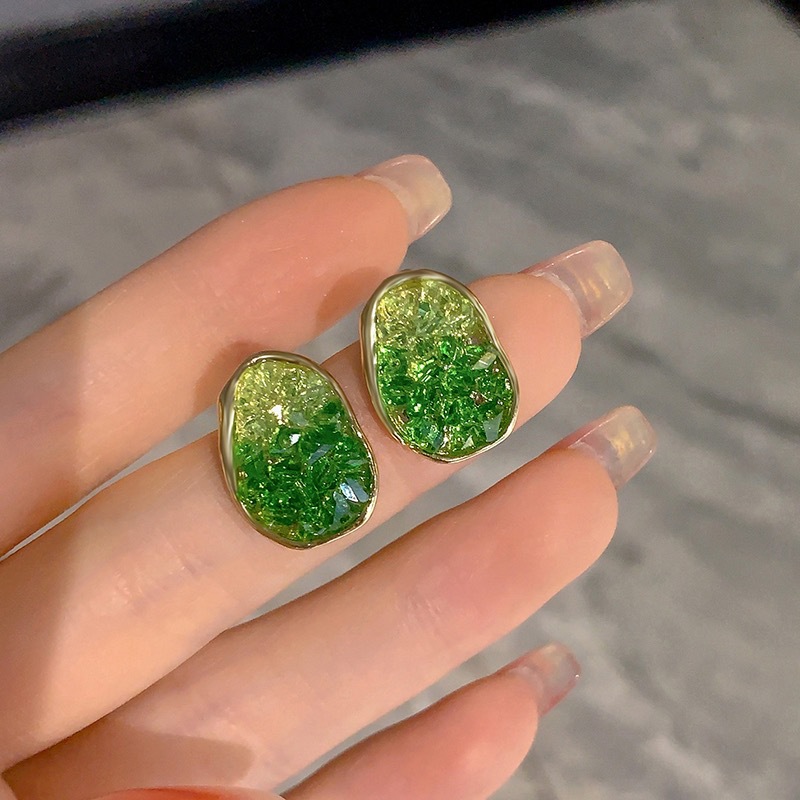 S925 Silver Needle French sweet maiden flower forest earrings