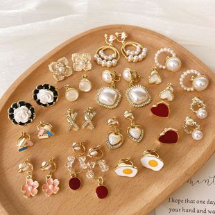 S925 Silver Needle French sweet maiden flower forest earrings