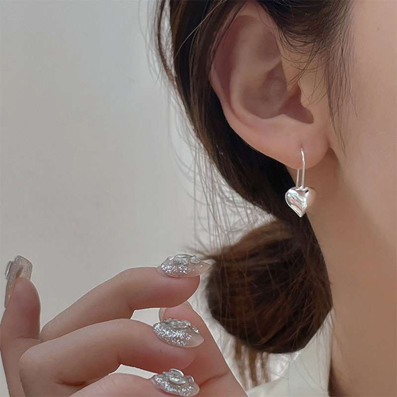 S925 sterling silver love earrings